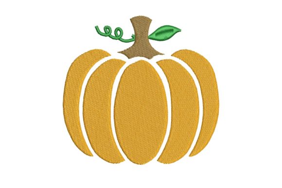 Bringing Warm Autumn Charm with Thanksgiving Pumpkin Embroidery