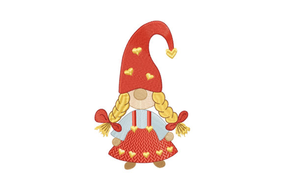 Gnome Girl in a Red Sundress: Seasonal Embroidery Review