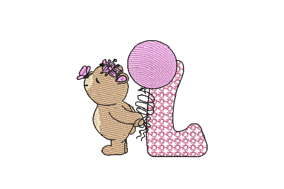 L Girl Teddy: A Holiday Embroidery Design Review