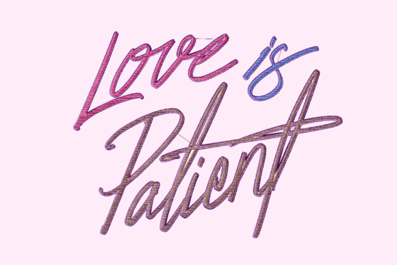 Love is Patient Embroidery Design: A Designer's Review
