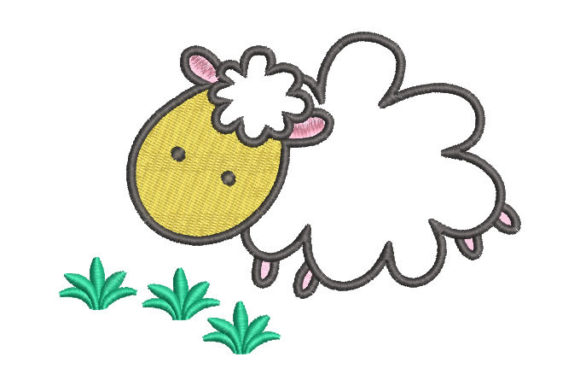 Sheep with Grass: A Seasonal Embroidery Design Review